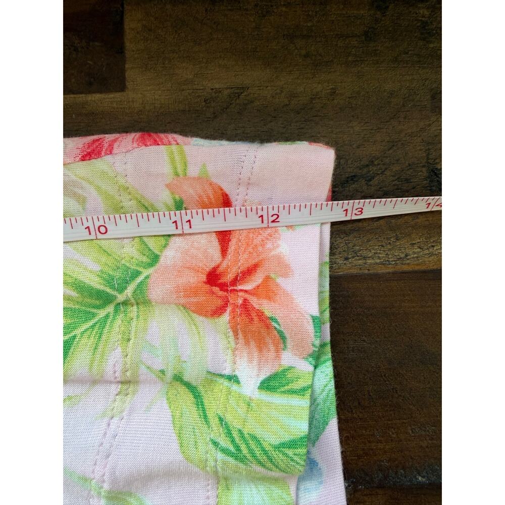 Tommy Bahama Tank PJ Set Size Medium Tropical Hibisus Floral Summer Vacation NWT - Picture 12 of 15